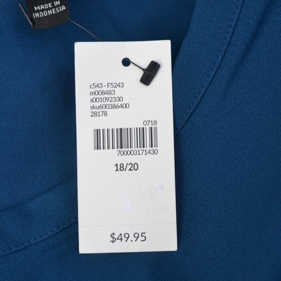 NWT Lane Bryant 18/20 Tie Back Sheath Dress - Picture 5 of 6